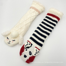 Camino esponjoso Crochet Fleece Slipper Socks Men